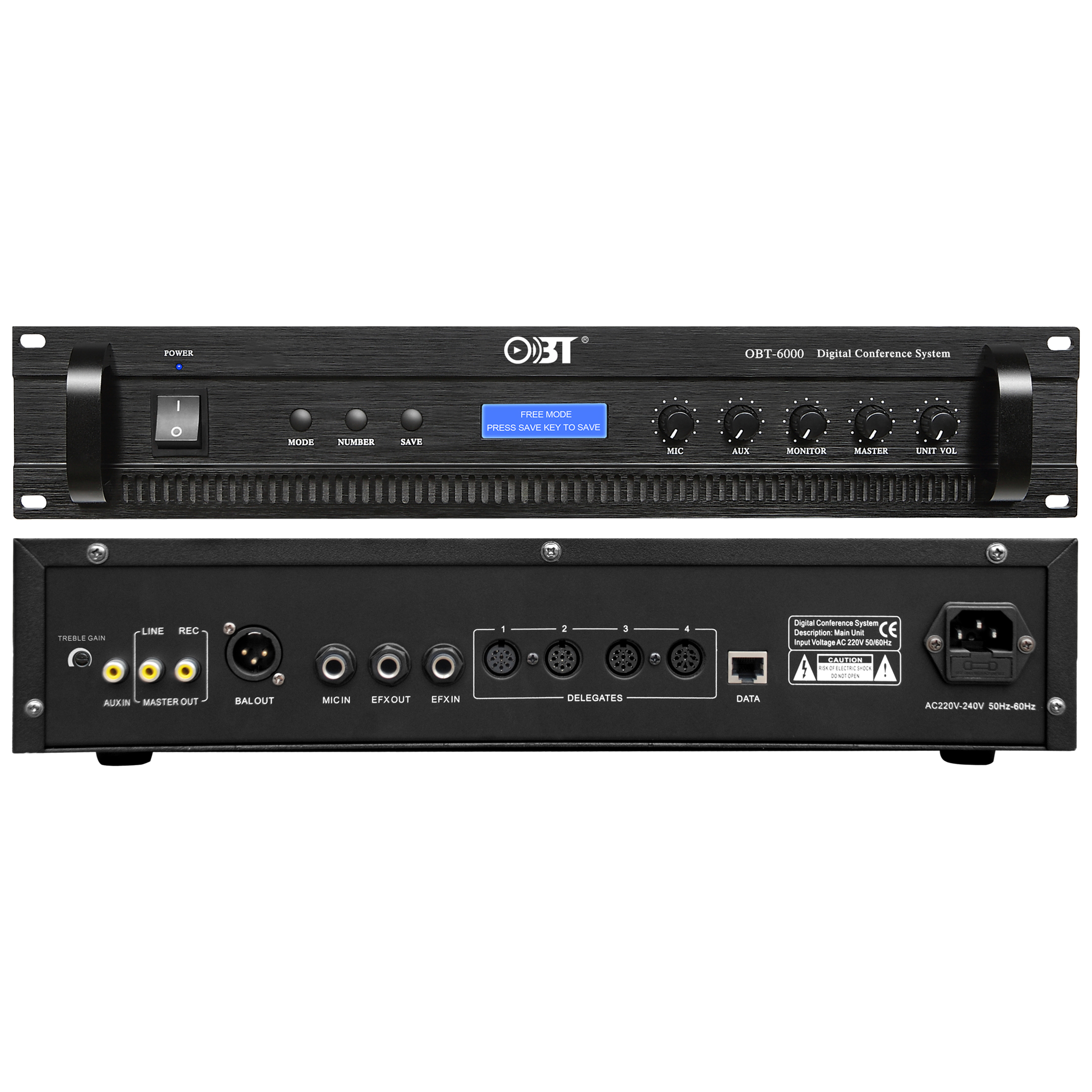 數顯會議討論主控機 OBT-6000